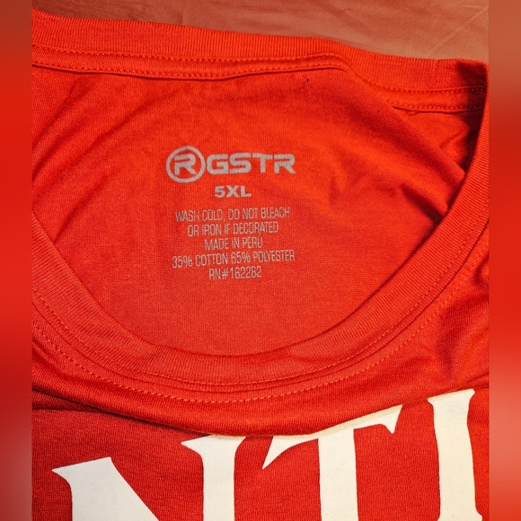 Anti Social Gamer Club Tee sx5X New by RGSTR Red w/White - Picture 3 of 5